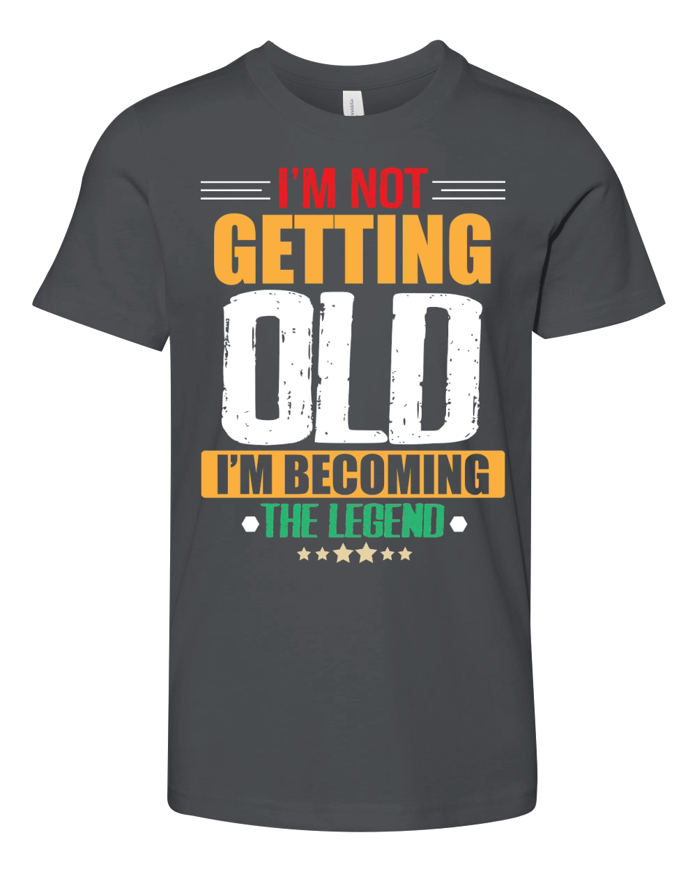 Im Not Getting Old Im Becoming The Legend Youth Unisex Jersey Tee
