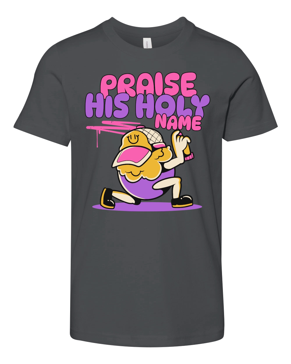 Praise His Holy Name Youth Unisex Jersey Tee