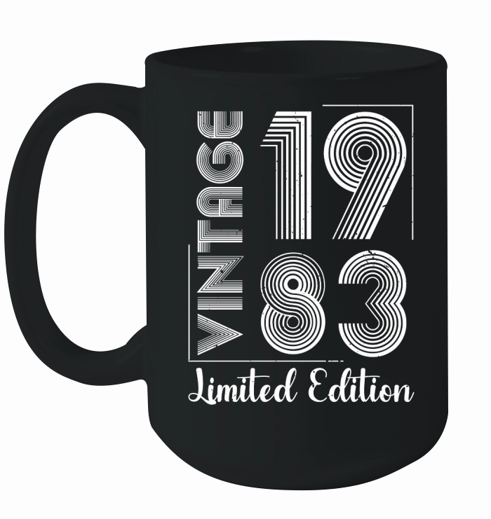 Vintage 1983 Limited Edition Birthday  (2) Ceramic Mug