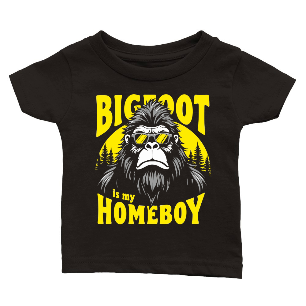Bigfoot Is My Homeboy Classic Baby Crewneck T-shirt