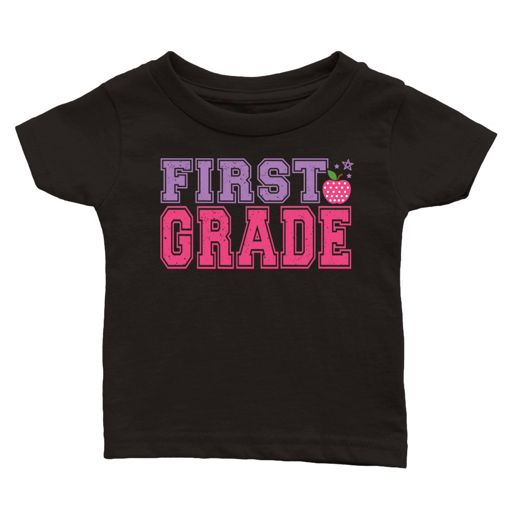 first grade color Classic Baby Crewneck T-shirt
