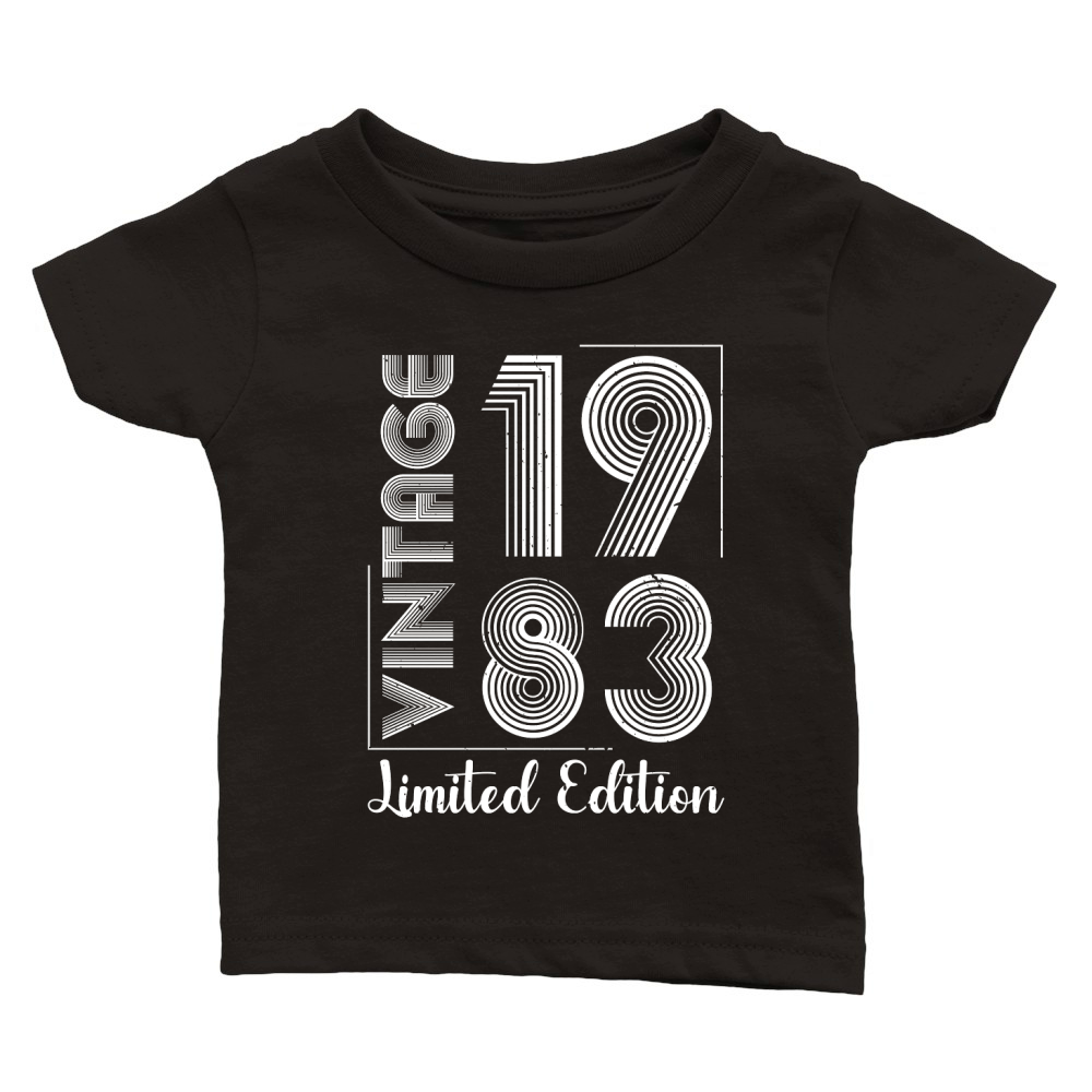 Vintage 1983 Limited Edition Birthday  (2) Classic Baby Crewneck T-shirt