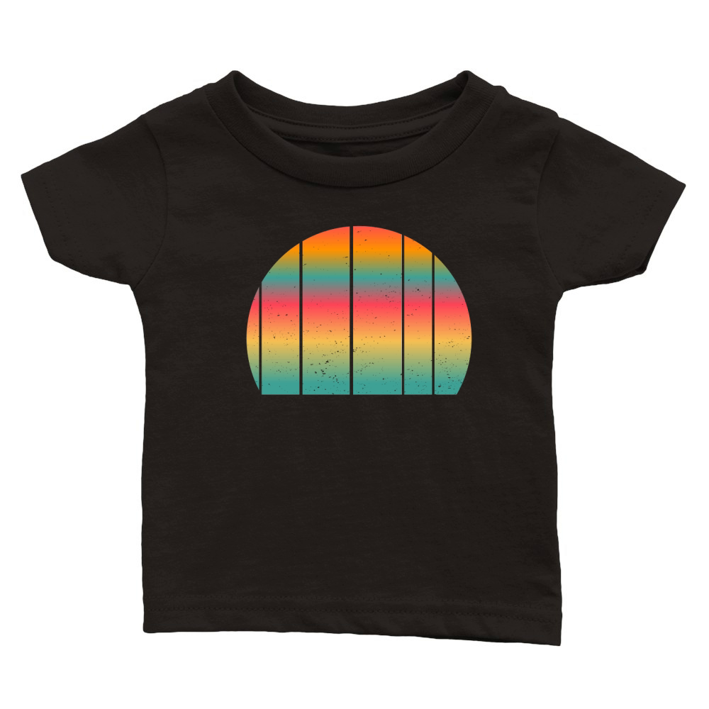 Vintage Retro Sunset (9) Classic Baby Crewneck T-shirt