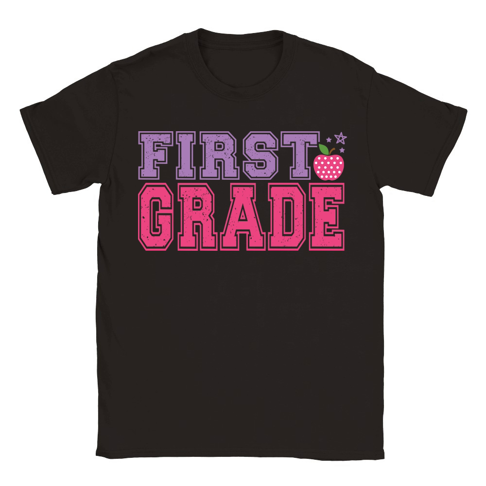 first grade color Classic Kids Crewneck T-shirt