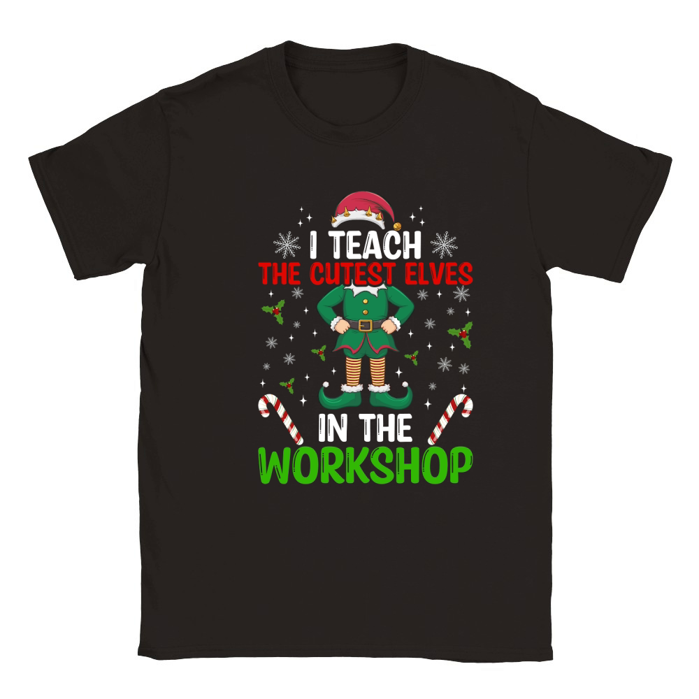 I teach the cutest elves in the workshop Classic Kids Crewneck T-shirt