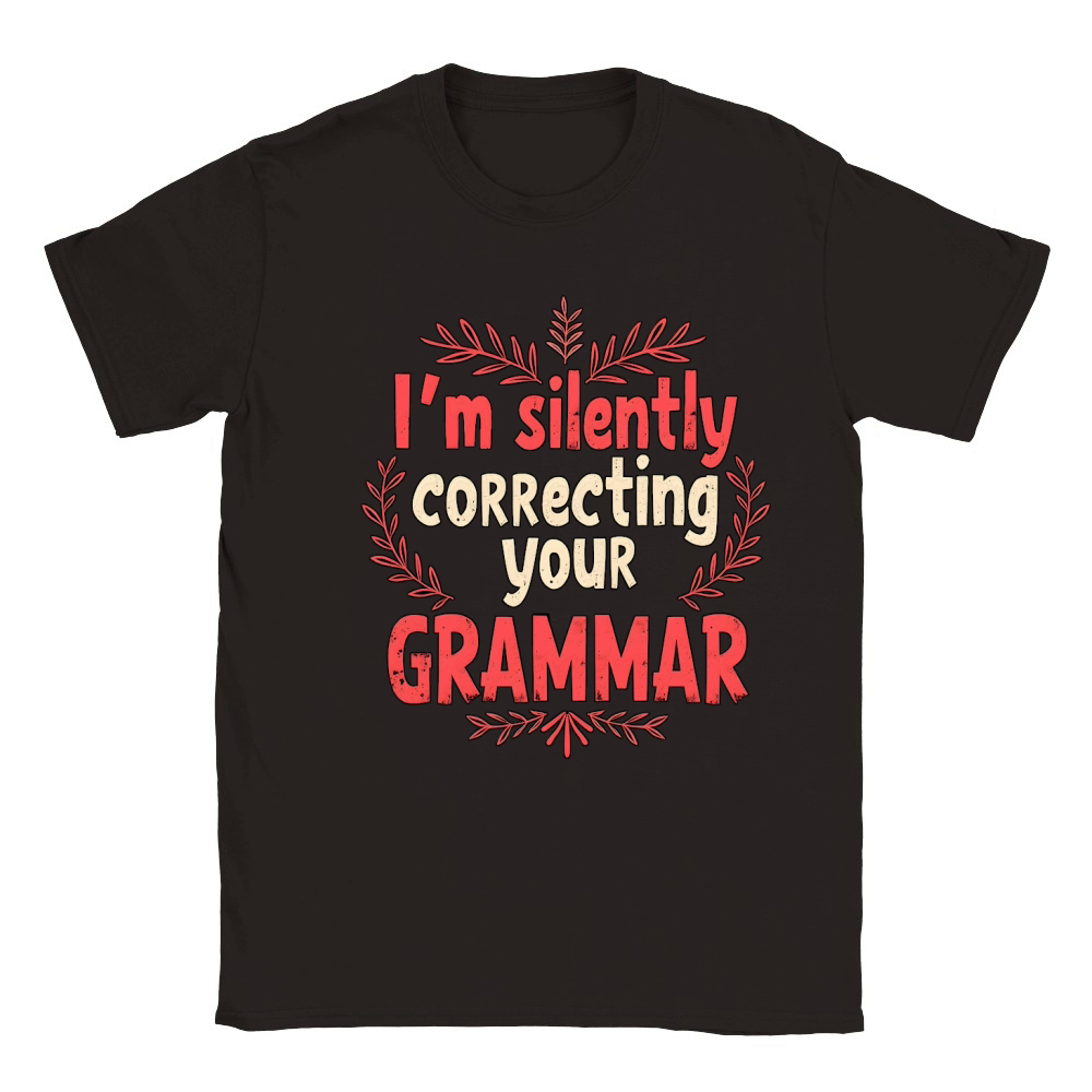Im silently correcting your grammar 02 Classic Kids Crewneck T-shirt