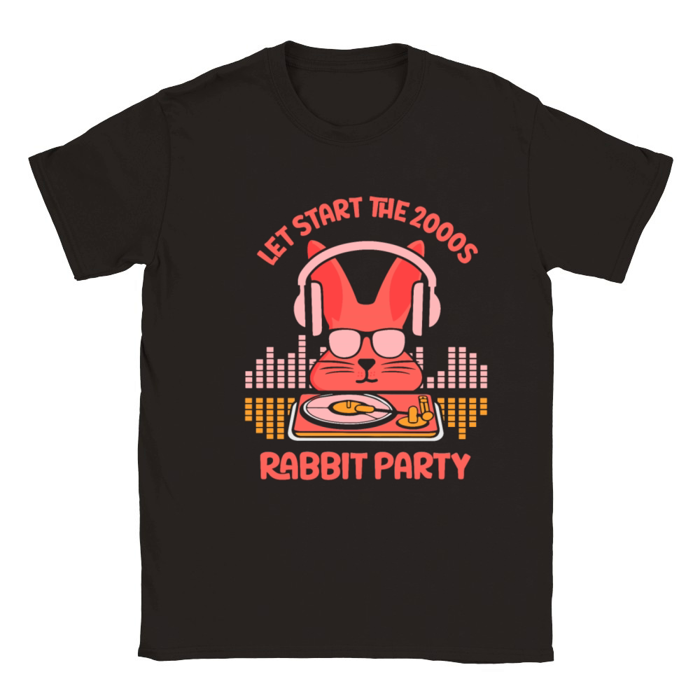 Let start the 2000s rabbit party Classic Kids Crewneck T-shirt