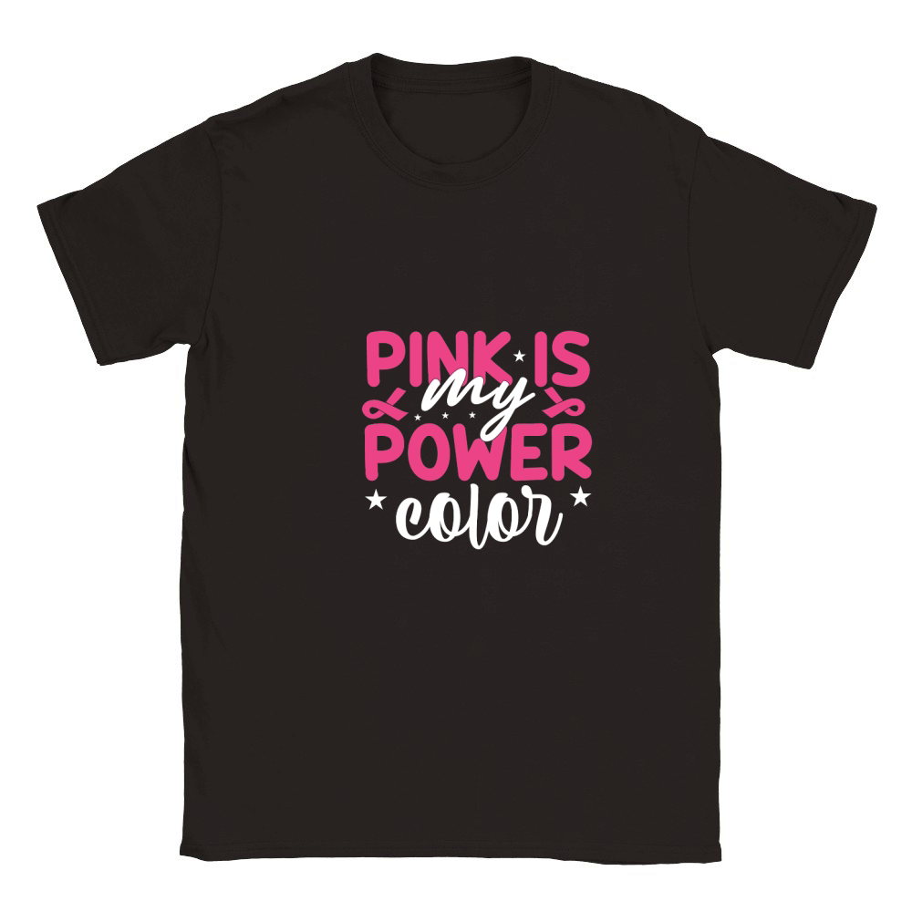 Pink is My Power Color Classic Kids Crewneck T-shirt