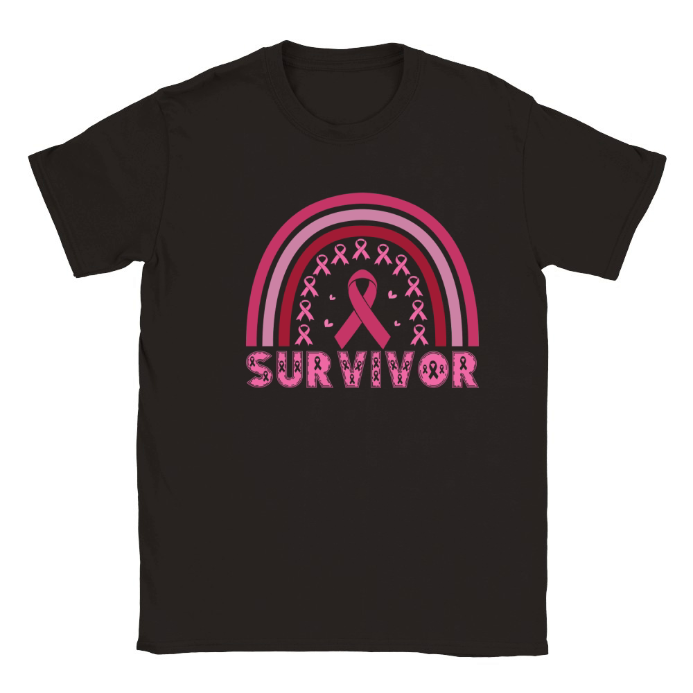 Survivor Breast Cancer Awareness Classic Kids Crewneck T-shirt