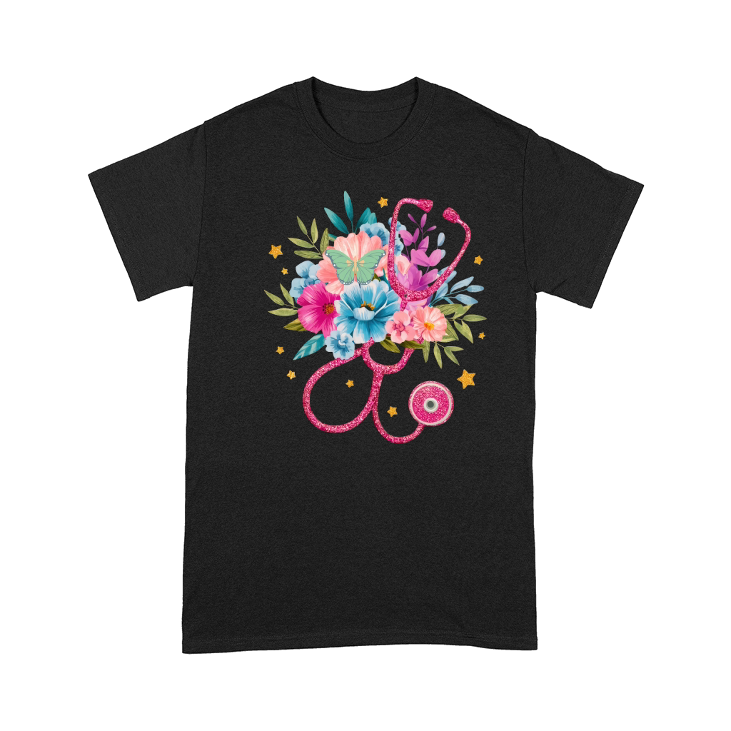 Floral Stethoscope 1 Comfort T-shirt