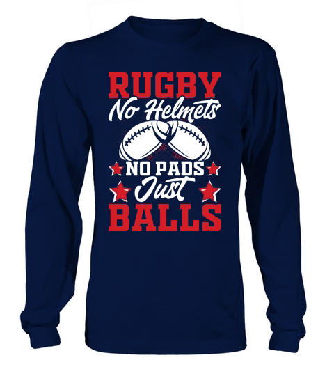 Vintage Rugby Player no helmets no pads just balls Long sleeved Unisex