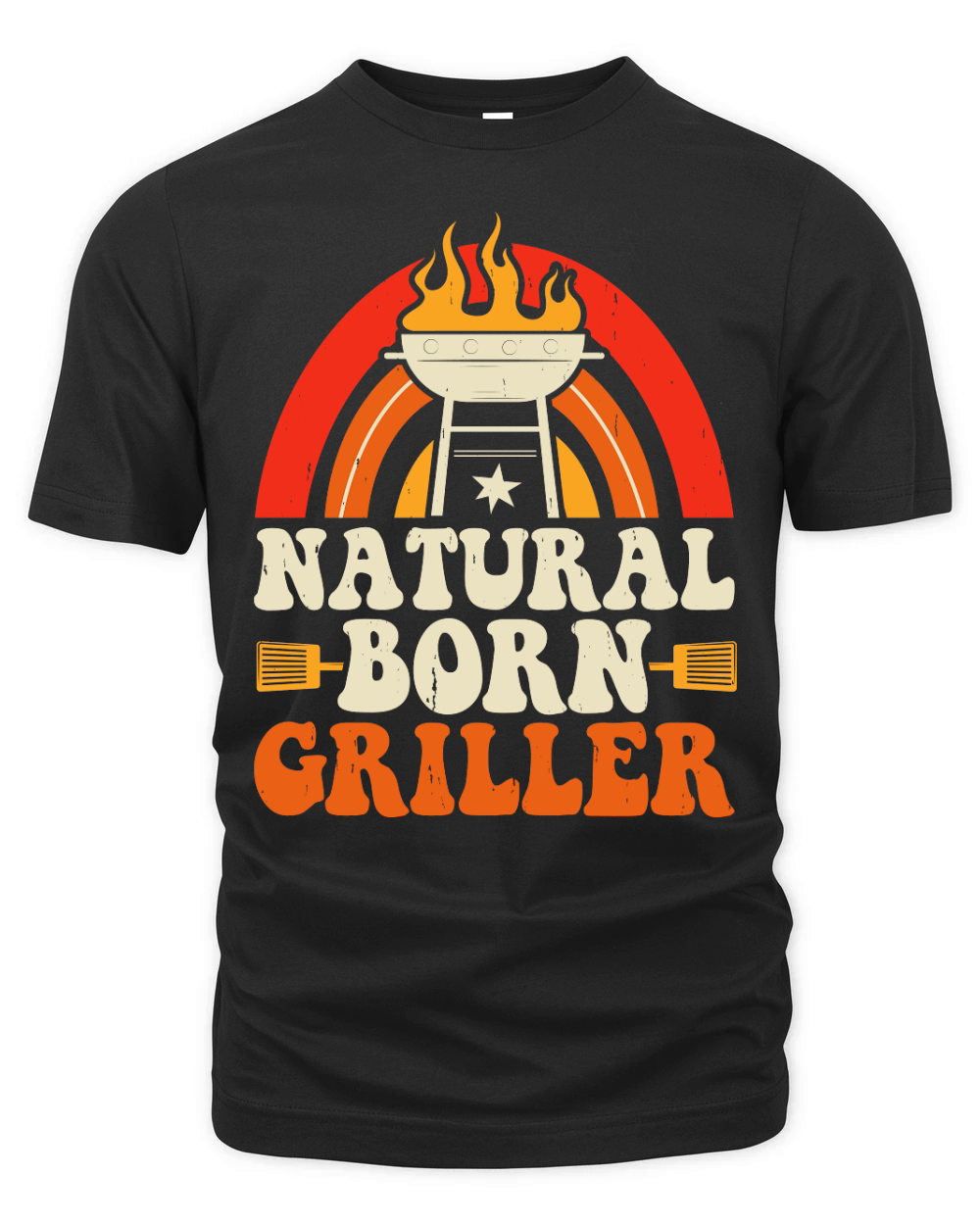 Barbecue Chef BBQ Smoking Natural Born Griller Organic Unisex T-shirt