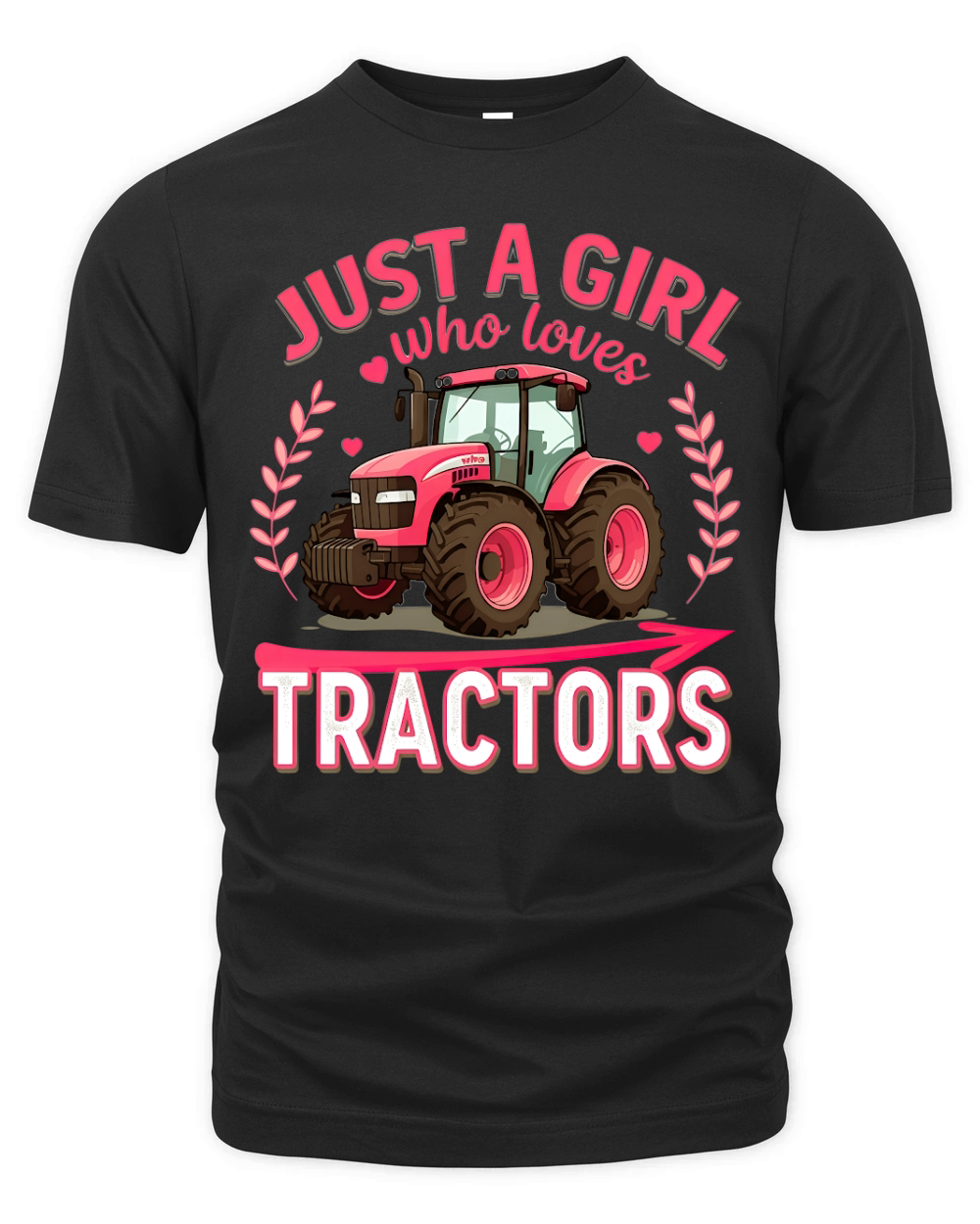 Just A Girl Tractors Who Loves Organic Unisex T-shirt