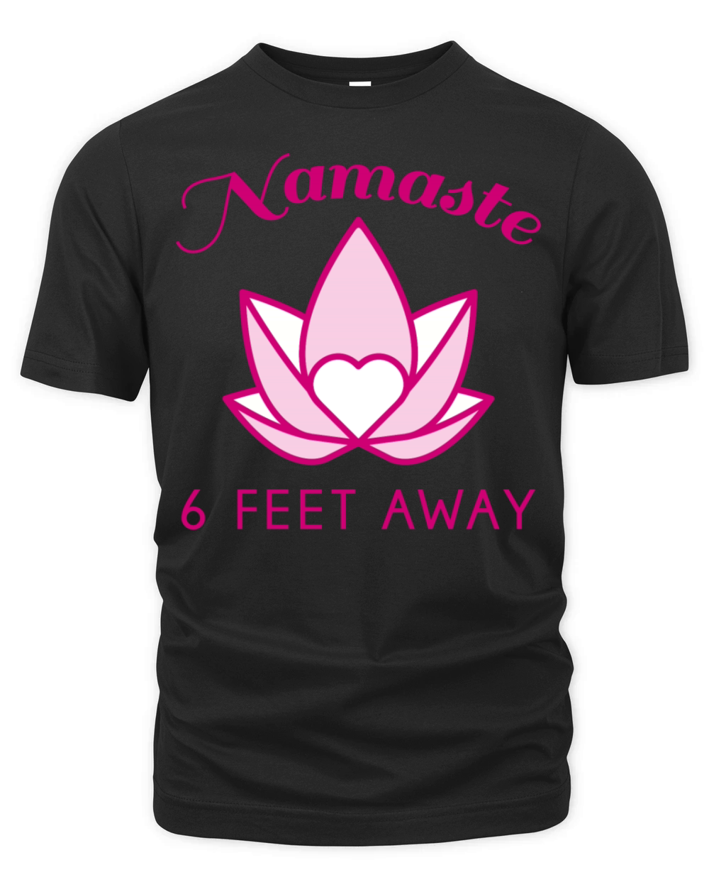 Namaste 6 Feet Away Organic Unisex T-shirt