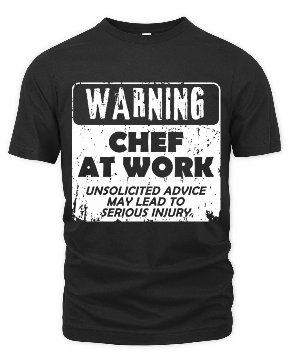 Warning Chef at Work Cook Cooking Kitchen Food Organic Unisex T-shirt