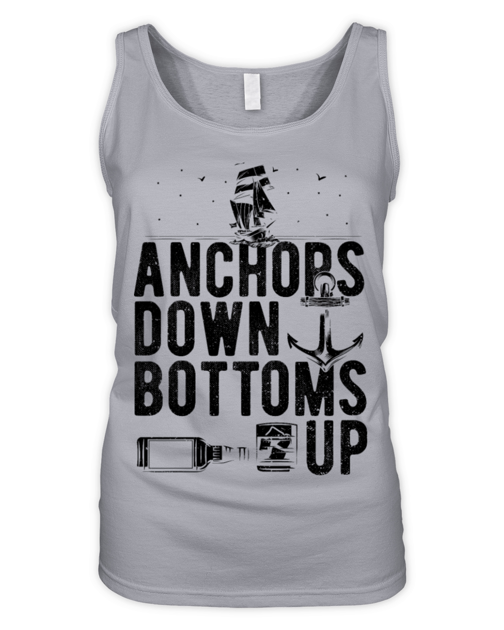 Anchors Down Bottoms Up - Boot Organic Women's Tank Top