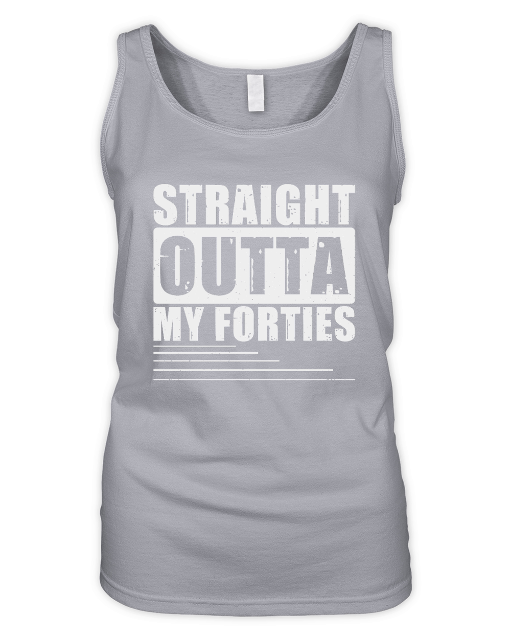 Birthday T shirt Straight Outta Forties Organic Women's Tank Top