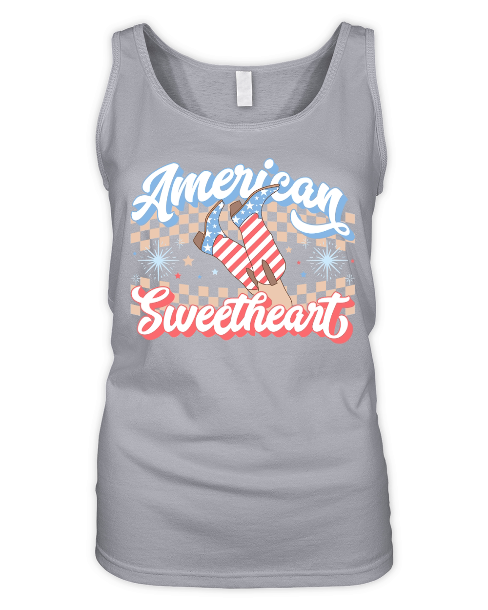 Coquette american mama Retro 4th of july300 Organic Women's Tank Top