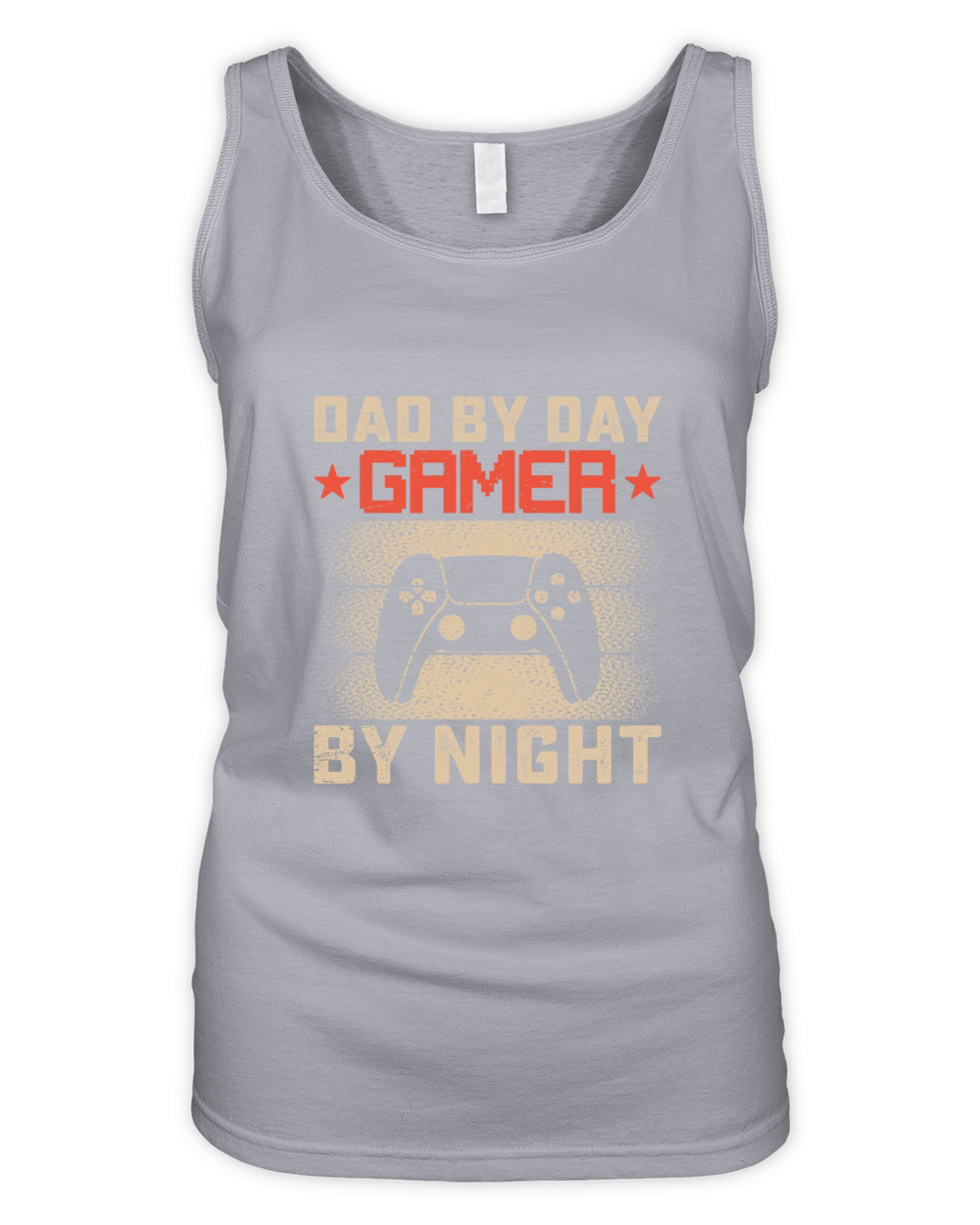 Dad by day gamer by night Organic Women's Tank Top