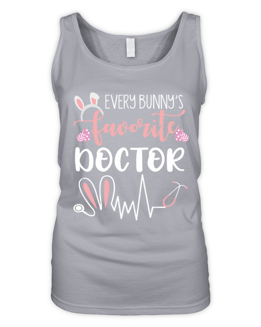Doctor Cute Ears Bunny Easter Day Easter Sunday Organic Women's Tank Top