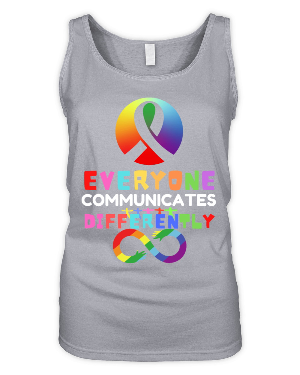 Everyone Communicates Differently Autism Organic Women's Tank Top