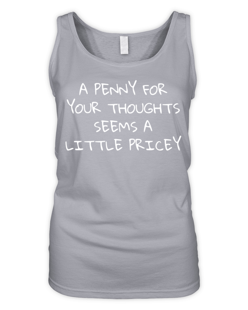 Funny Penny For Your Thoughts Organic Women's Tank Top