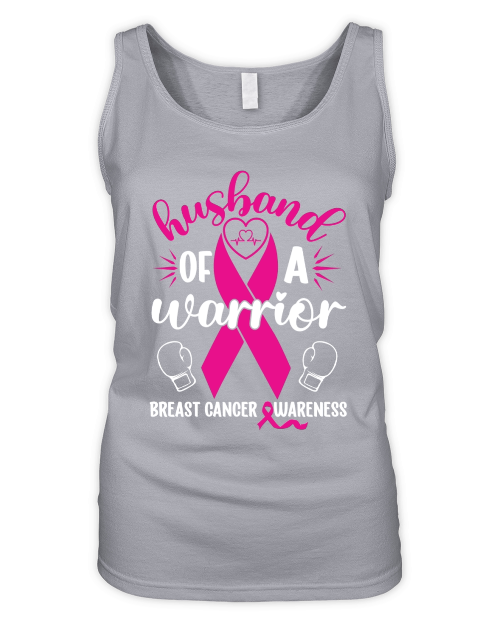 Husband Of A  Warrior Breast Cancer Awareness Organic Women's Tank Top