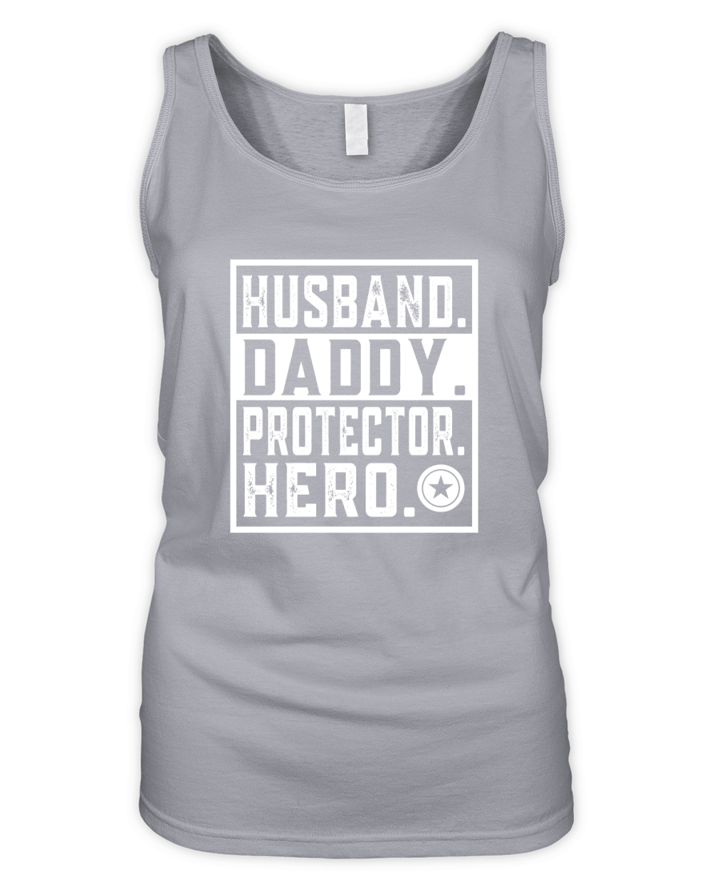 HusbandDaddyProtectorHero 03 Organic Women's Tank Top