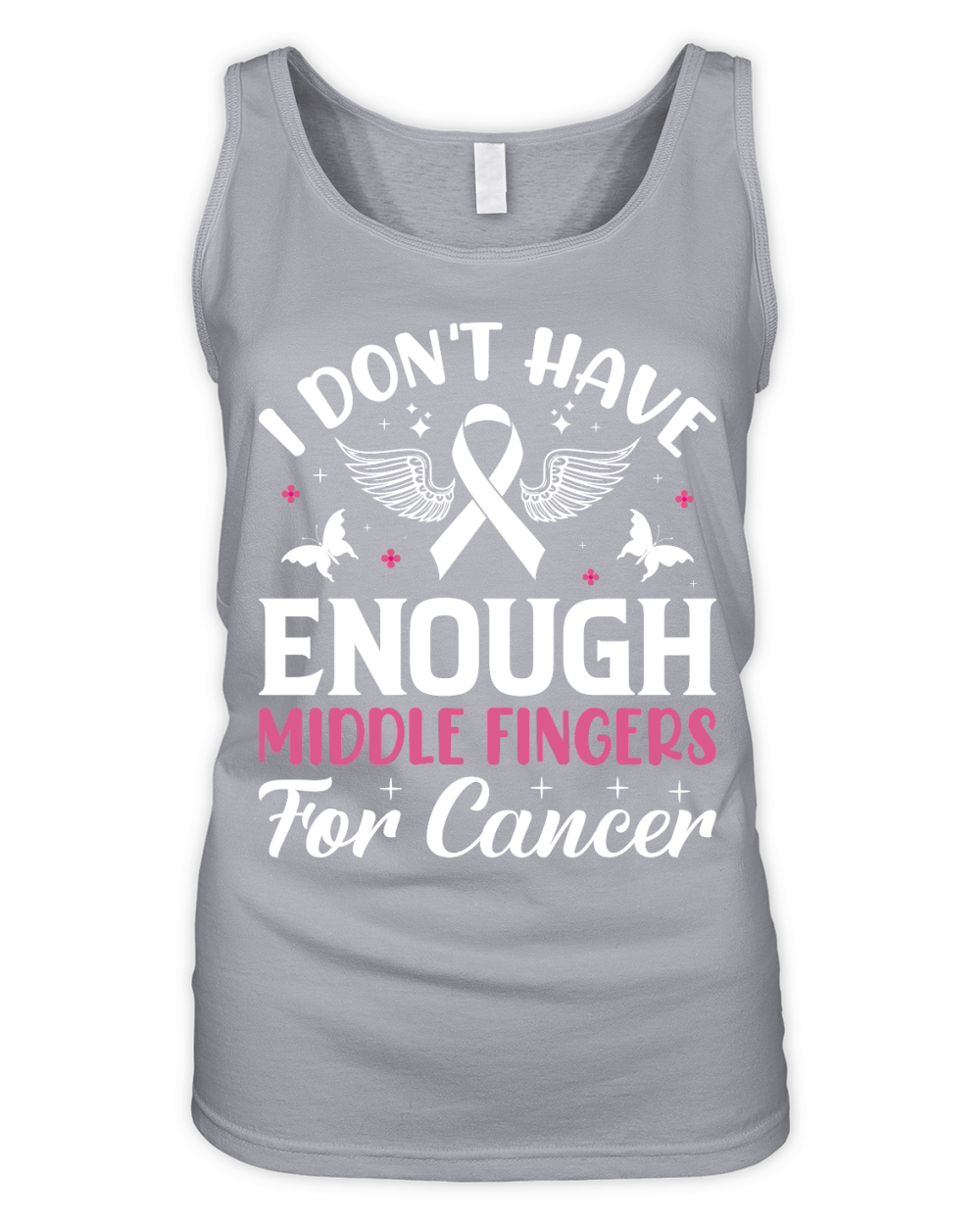 I dont have enough middle fingers for cancer Organic Women's Tank Top