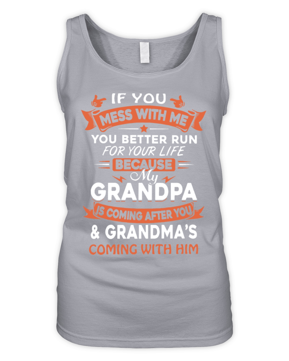 if you mess with me you better run for your life b Organic Women's Tank Top
