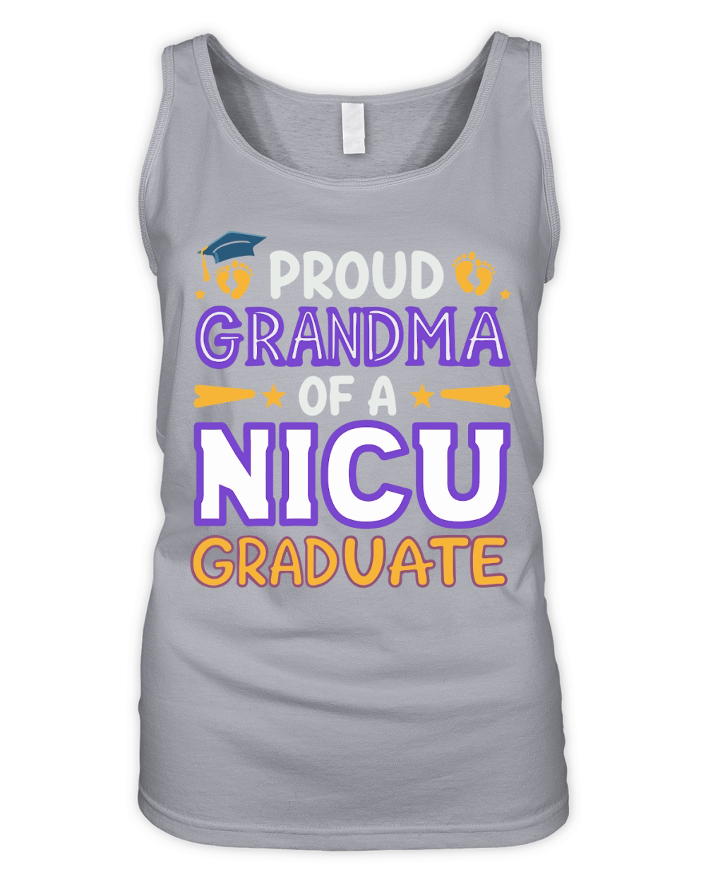 Proud grandma of a nicu graduate Organic Women's Tank Top