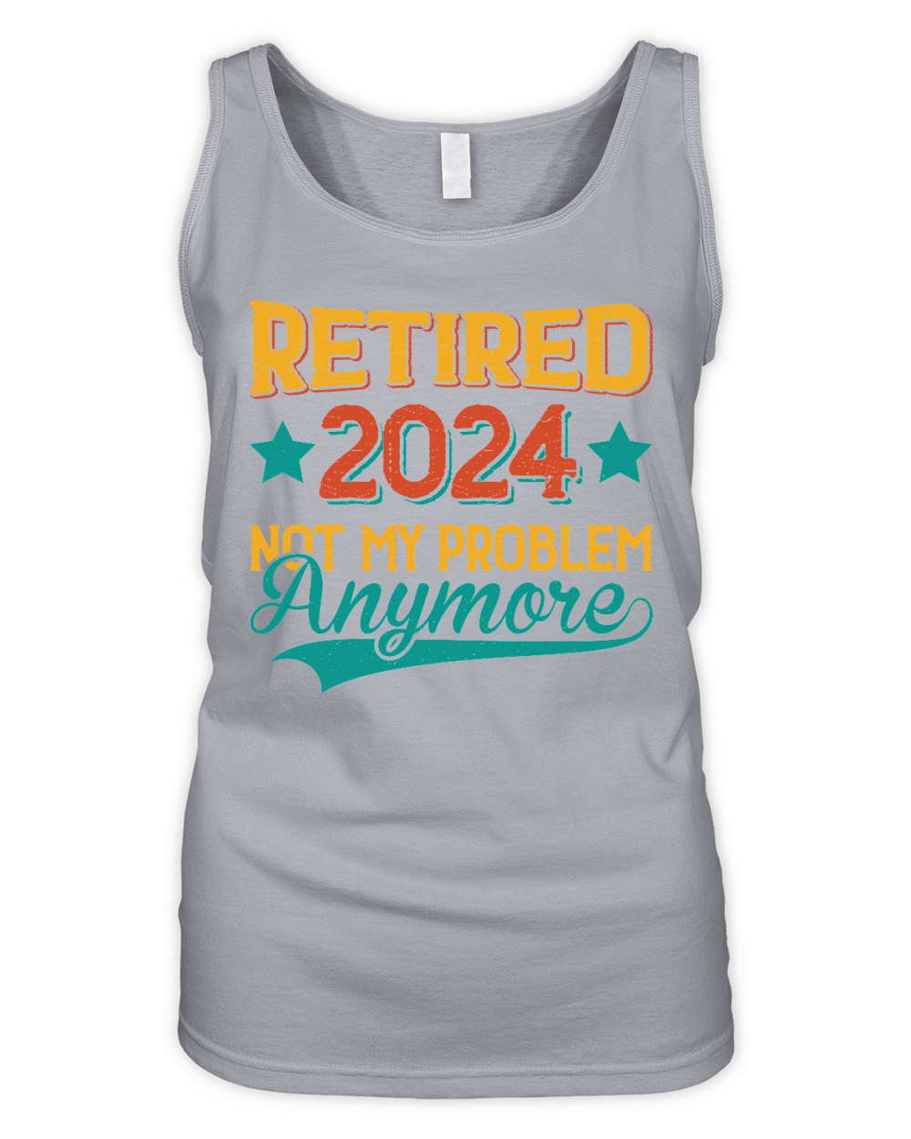Retired 2024 Not My Problem Anymore Organic Women's Tank Top