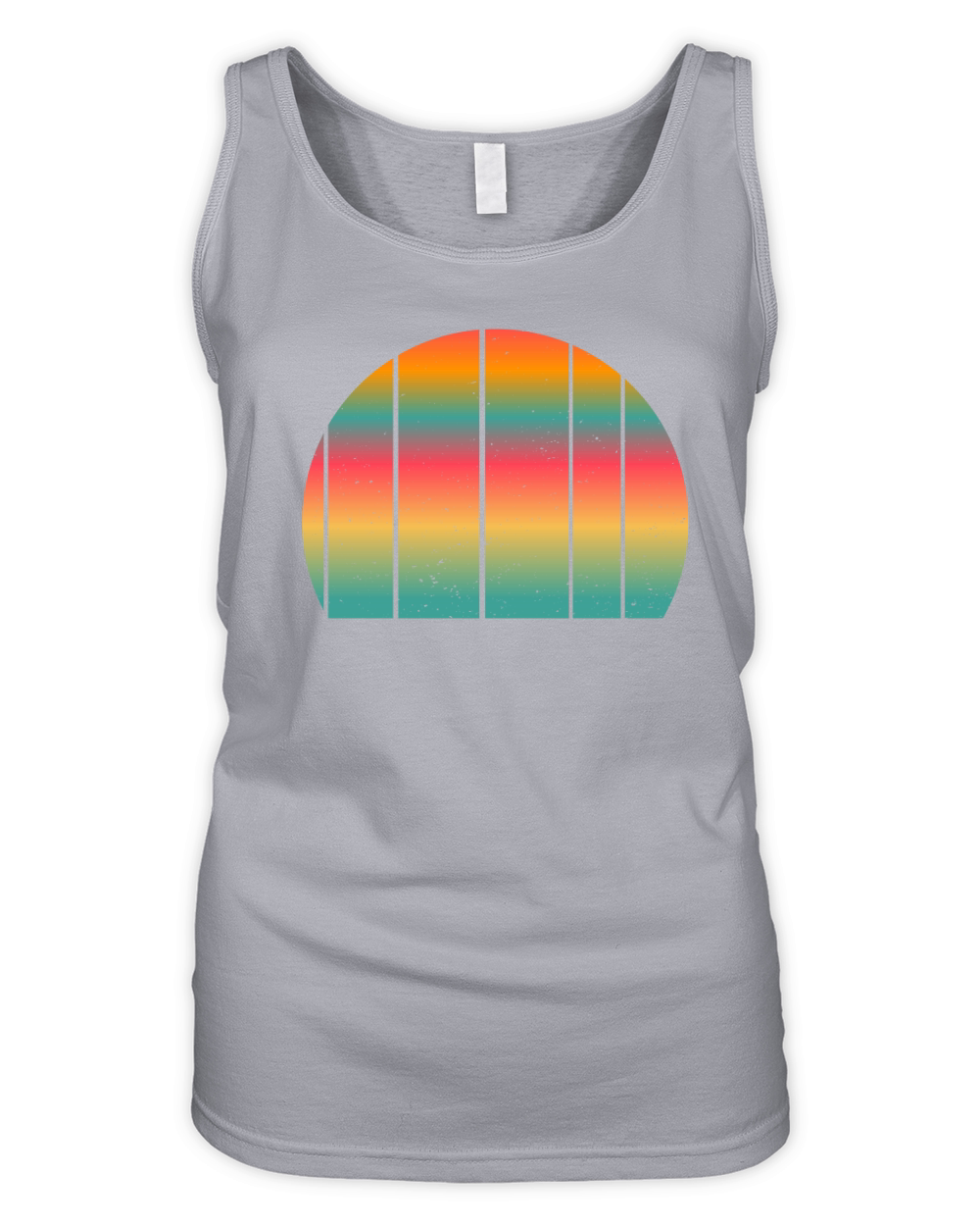 Vintage Retro Sunset (9) Organic Women's Tank Top