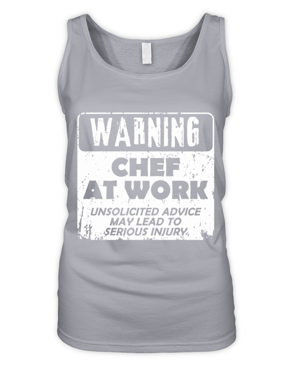 Warning Chef at Work Cook Cooking Kitchen Food Organic Women's Tank Top
