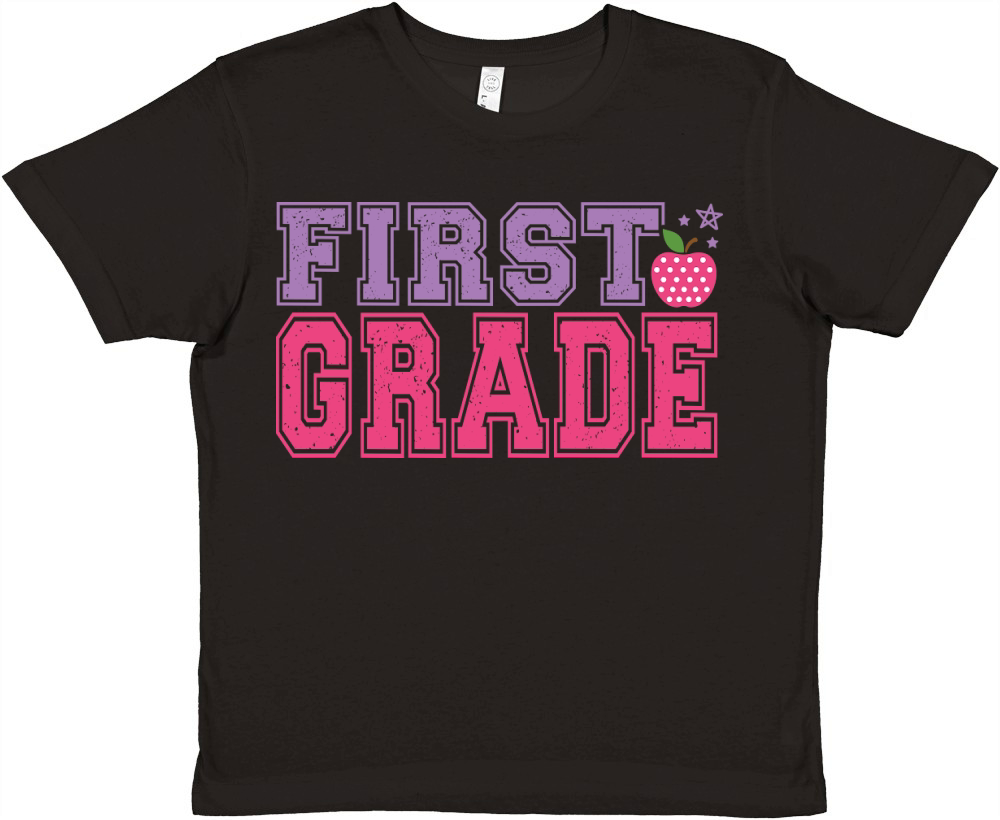 first grade color Premium Kids Crewneck T-shirt