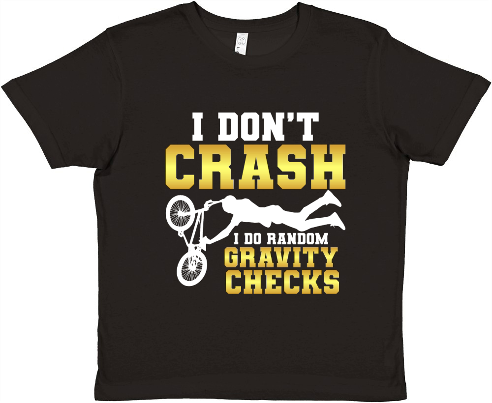I Dont Crash I Do Randomly Gravity Checks Premium Kids Crewneck T-shirt