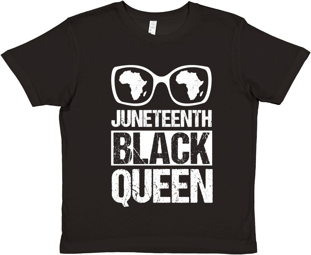 Juneteenth Black Queen  (2) Premium Kids Crewneck T-shirt