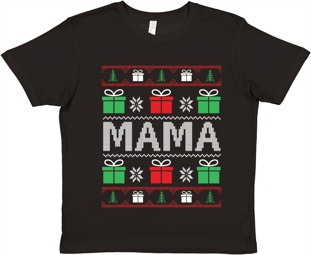 Mama ugly Christmas Premium Kids Crewneck T-shirt