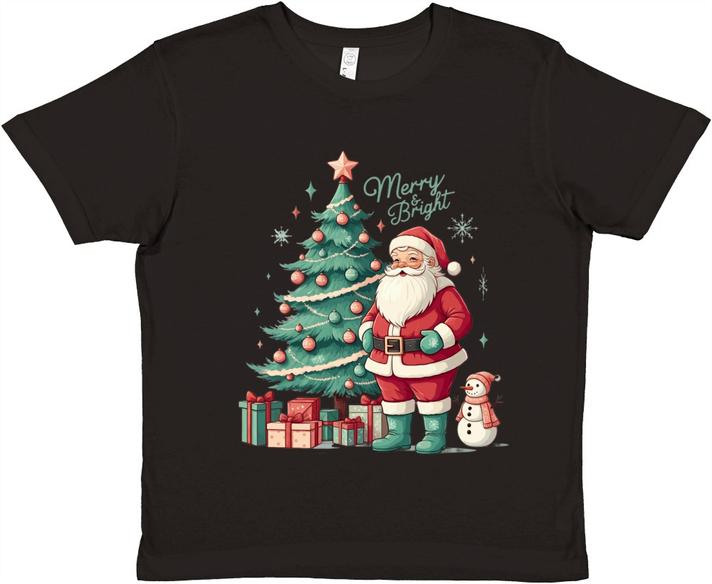 Merry Bright Mint Christmas 03 Premium Kids Crewneck T-shirt