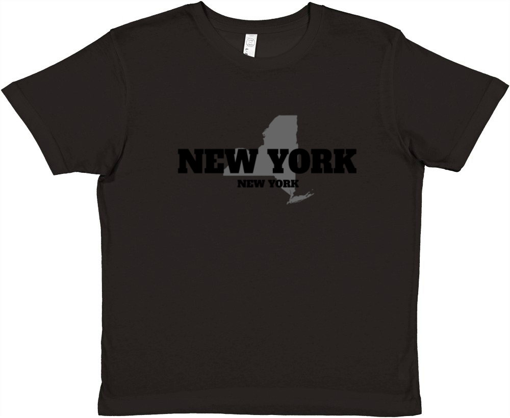 NEW YORK NEW YORK US STATE EDITION Premium Kids Crewneck T-shirt