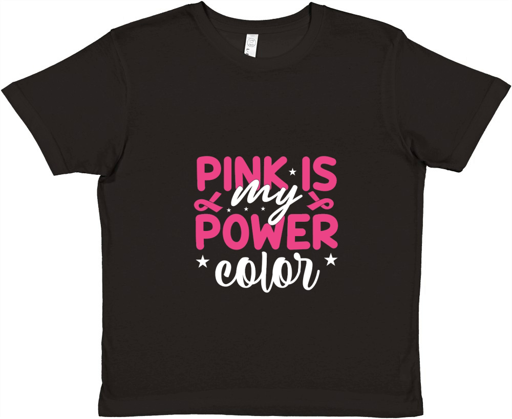 Pink is My Power Color Premium Kids Crewneck T-shirt