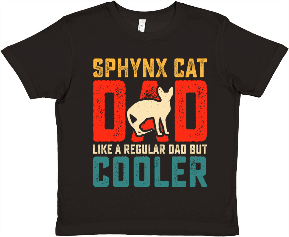 Sphynx Cat Fathers Day Premium Kids Crewneck T-shirt