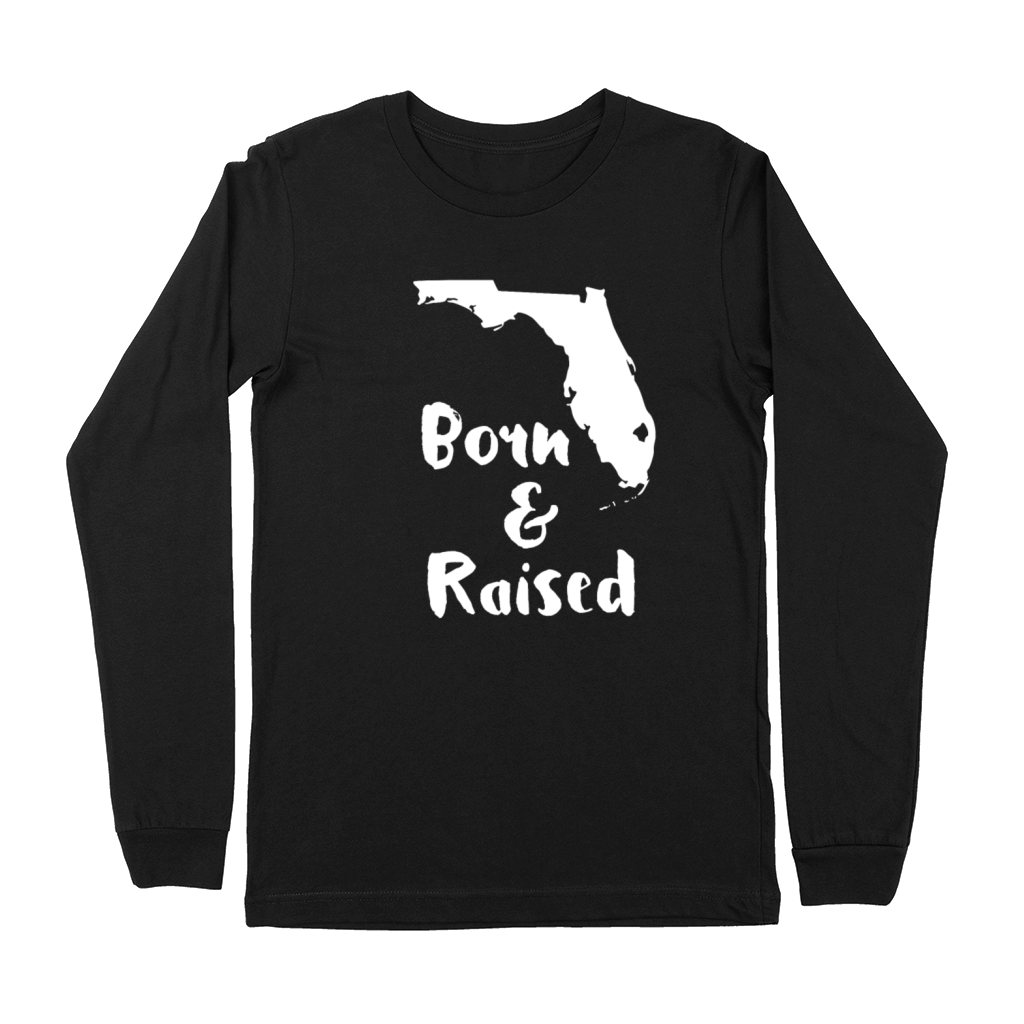 Florida Born and Raised State T-shirt Premium Long Sleeve