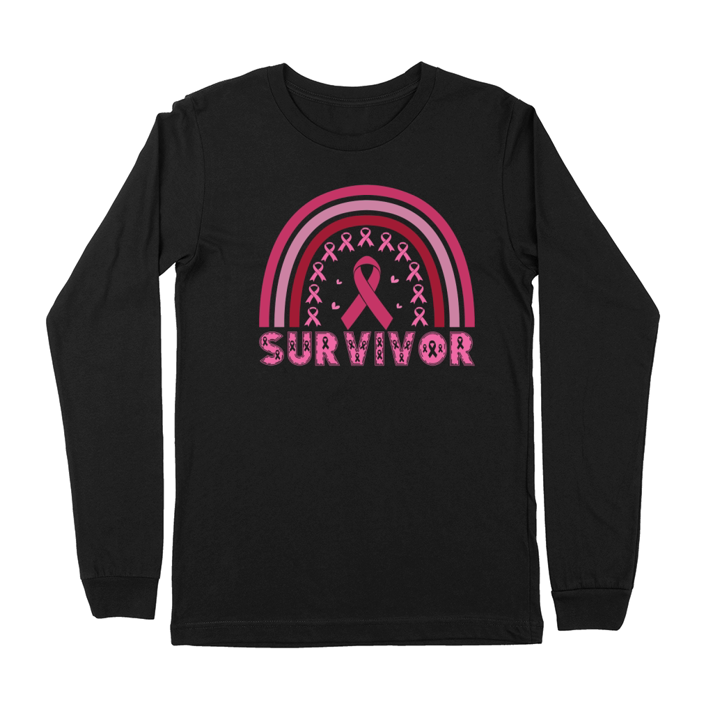 Survivor Breast Cancer Awareness Premium Long Sleeve