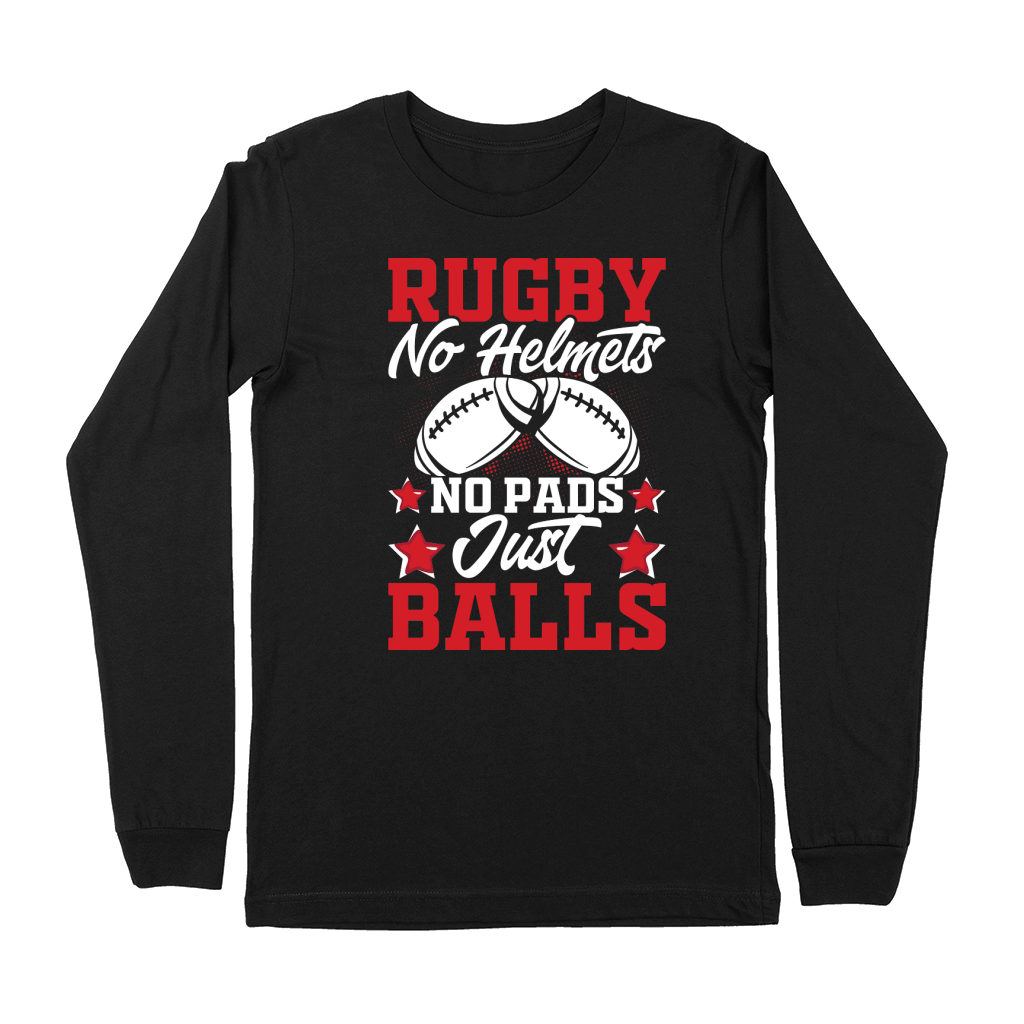 Vintage Rugby Player no helmets no pads just balls Premium Long Sleeve
