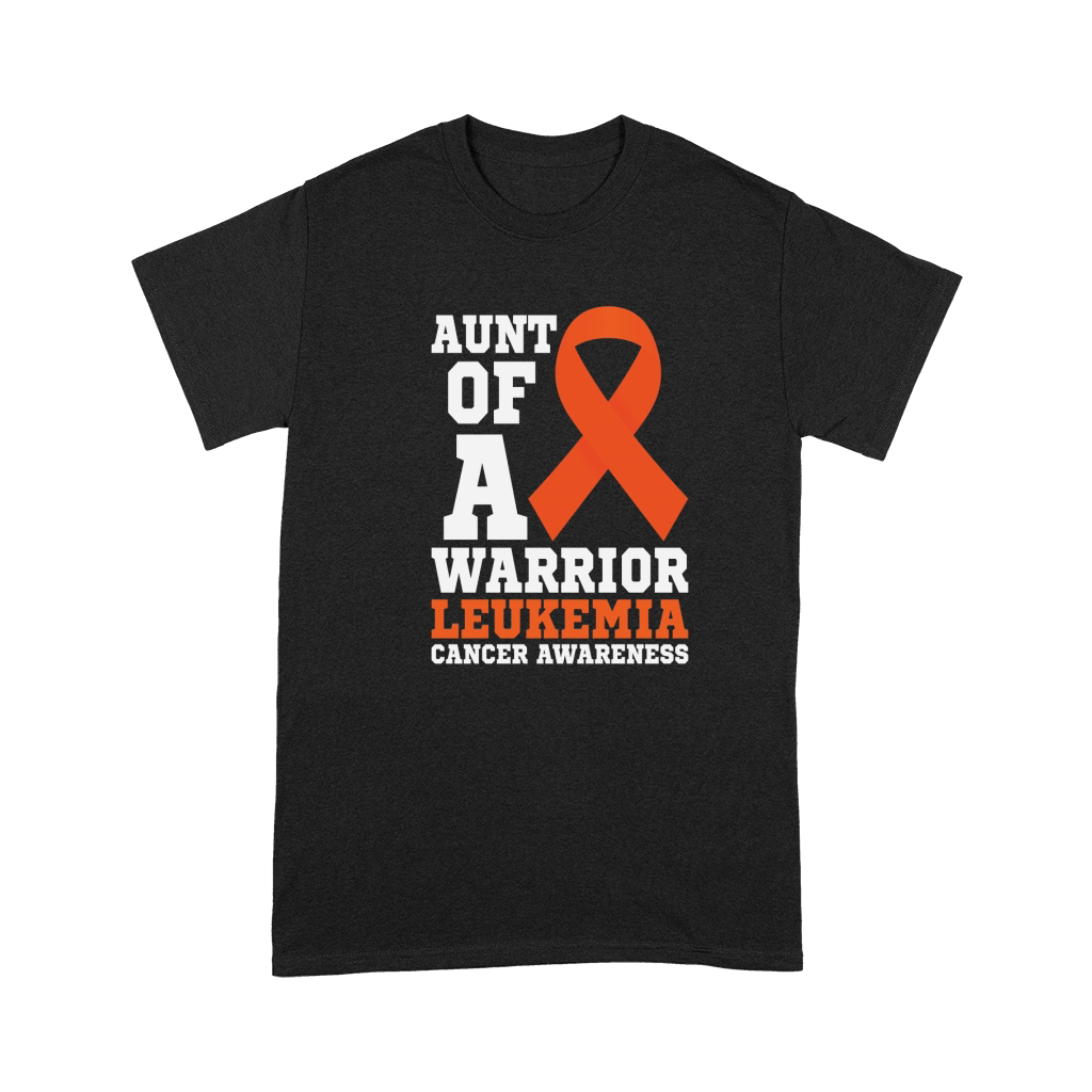 Aunt of A warrior, Leukemia Cancer awareness Premium T-shirt