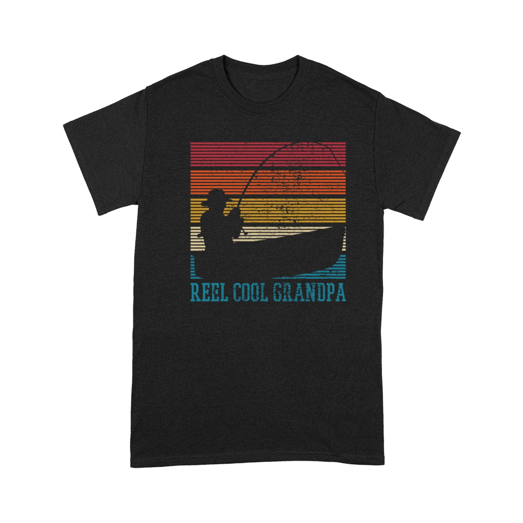 Fishing Grandpa Premium T-shirt - Designed by yeetboy