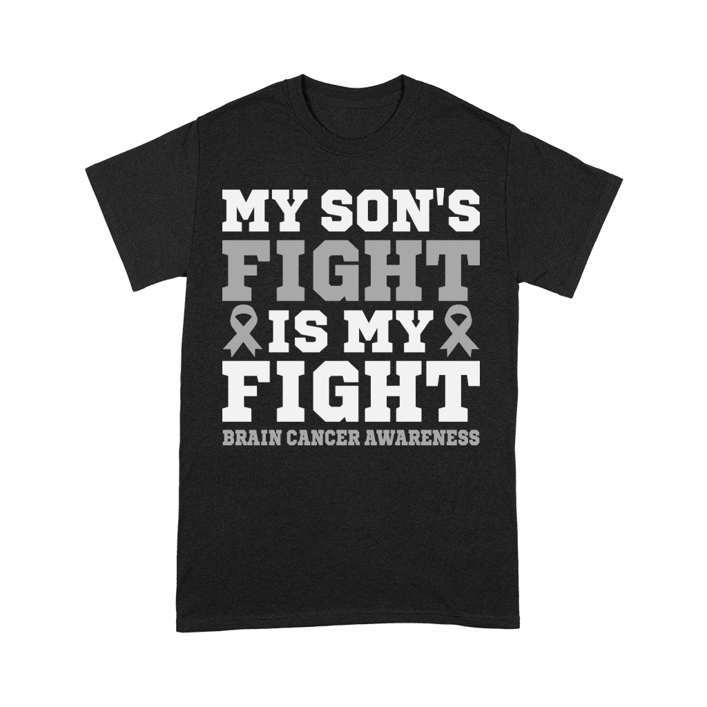 My Sons Fight My Fight Brain Cancer Awareness Premium T-shirt