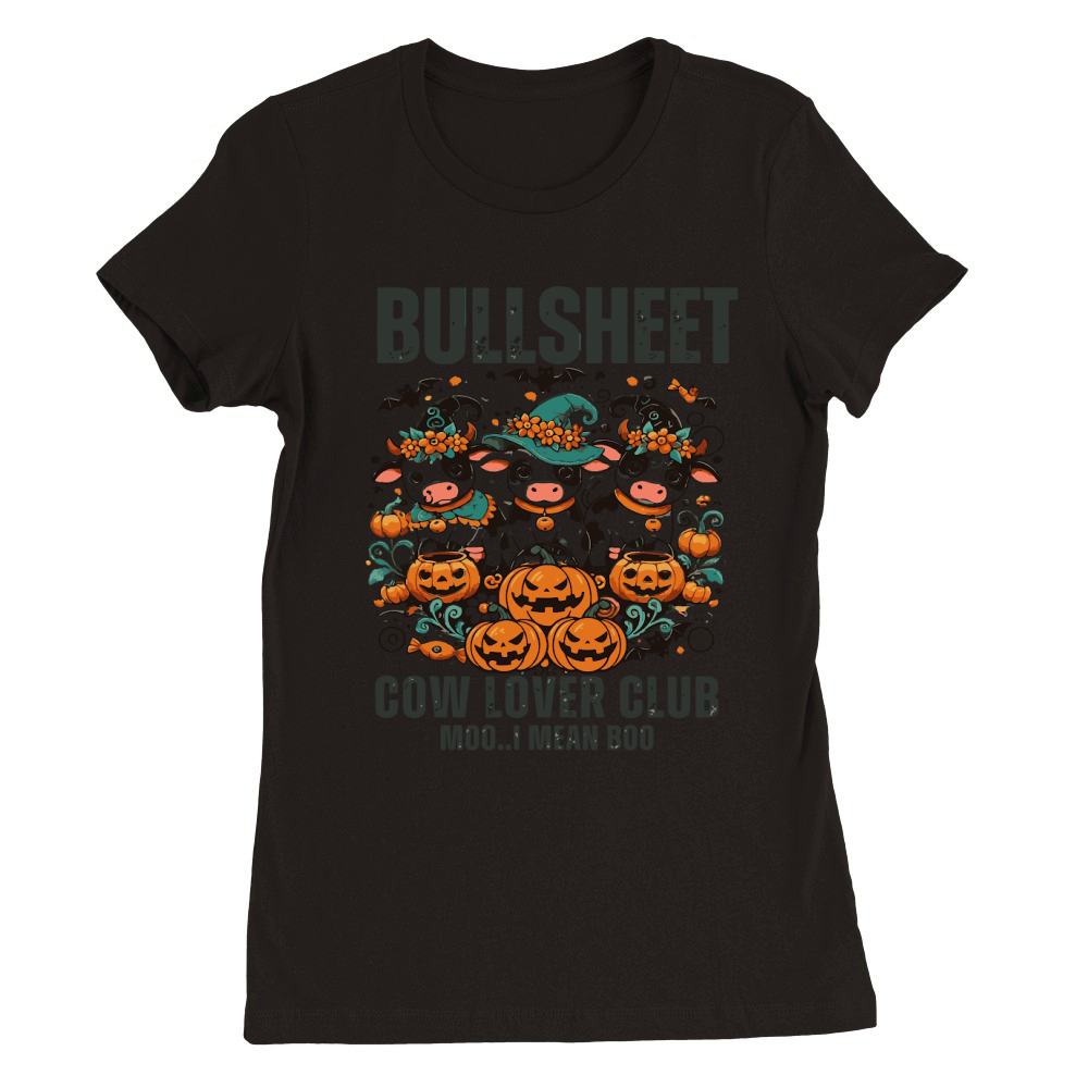 BullSheet Cow Lover Club Premium Womens Crewneck T-shirt