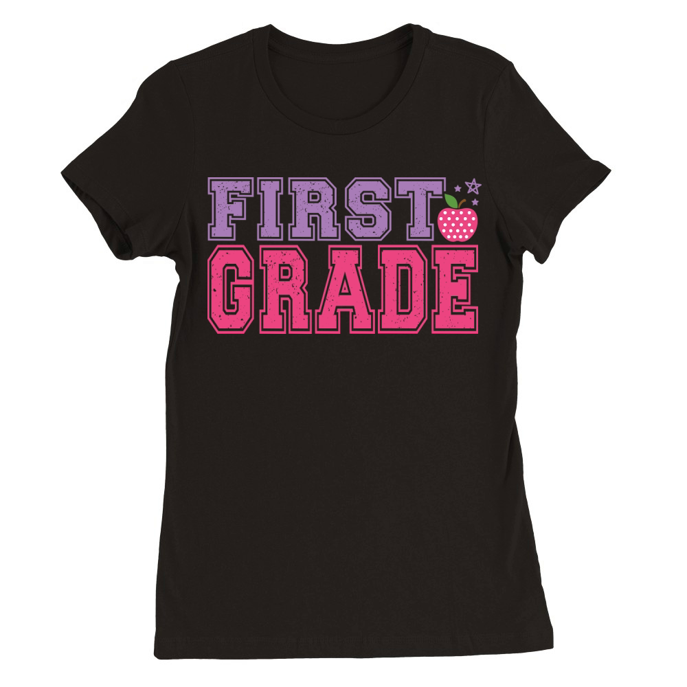 first grade color Premium Womens Crewneck T-shirt